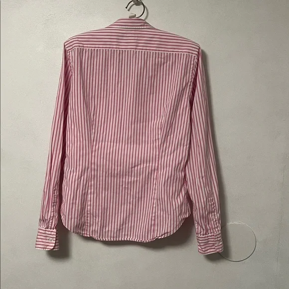 Ralph Lauren Women’s Pink and White Striped Shirt - Picture 5 of 6